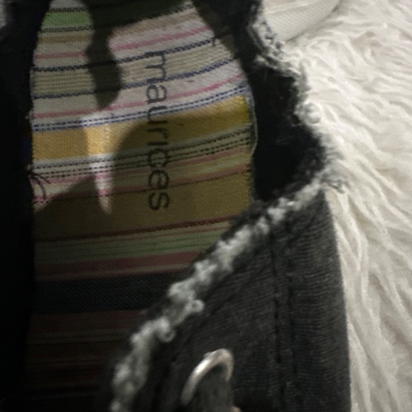 Maurices women’s black grey distressed lace up shoes size 8 - Picture 6 of 7